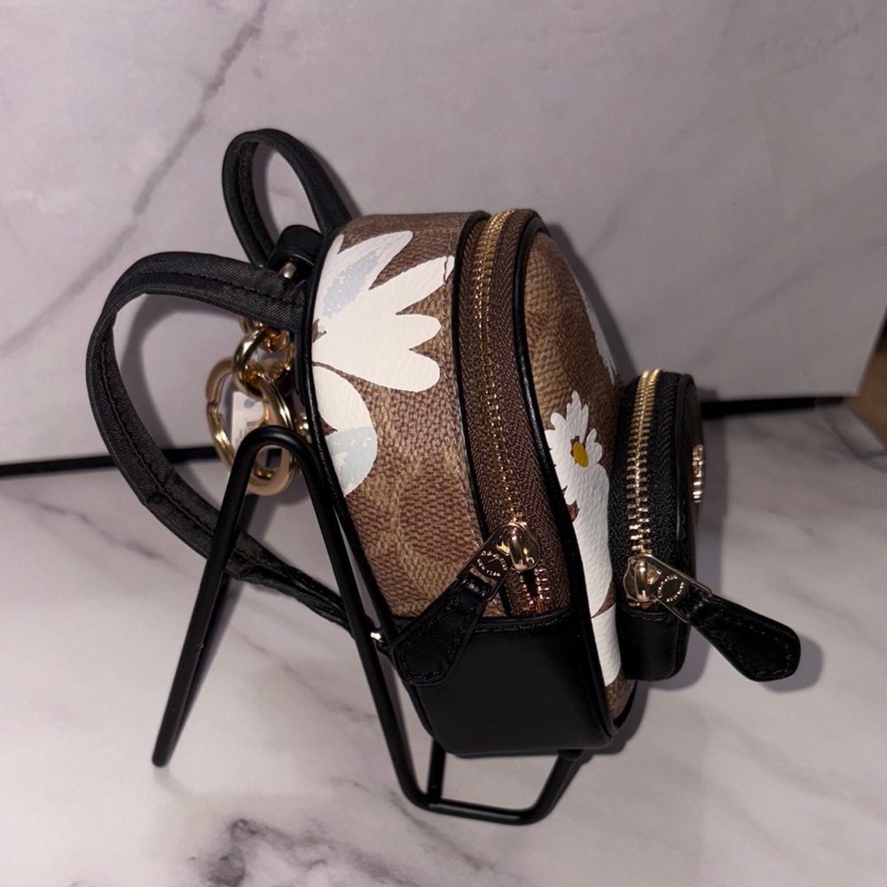 Coach Mini Backpack Keychain - Picture 3 of 8